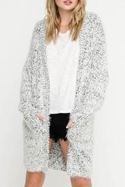  Two-tone Fuzzy-grey Cardigan