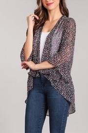  Floral Chiffon Cardigan