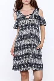  Black Printed Oversized Dress