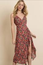  Sweet-rose Ruched Dress