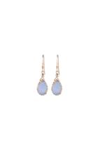  Almond Blue-druzy Earrings