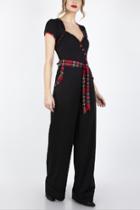  Tartan Accent Jumpsuit