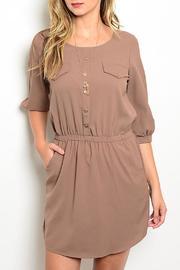  Khaki Pockets Dress