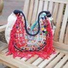  Embroidered Fringe Bag