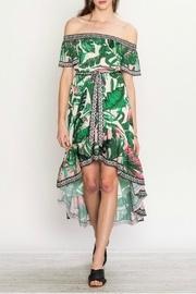  Tropical High Low Dress