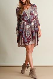  Sheer Paisley Cardigan