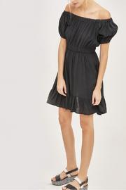  Ruffle Black Dress