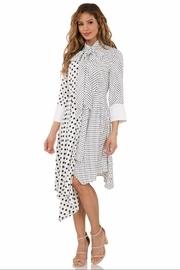 Long-sleeve Polkadot Dress
