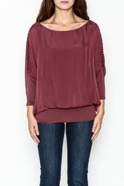  Ladder Sleeve Bubble Blouse
