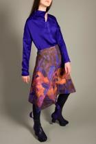  Skirt Orange Flowers