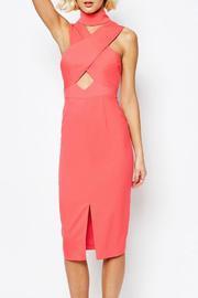  Key Hole Midi Dress