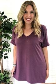  Plum V-neck Tunic