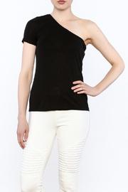  Black Casual Fitted Top