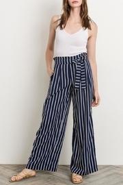Navy Striped Pants