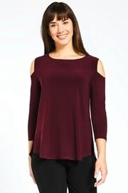  Cold-shoulder Jersey Top