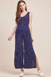  Pin-stripe Jumpsuit