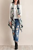  Plaid Crochet Vest