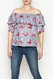  Off Shoulder Rose Top