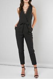  Lace Wrap V-neck Jumpsuit