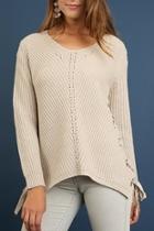  Diagonal Cable Sweater