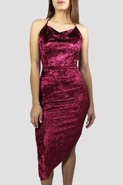  Asymmetric Halter Dress