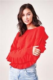  Kimoto Ruffle Detail Sweater