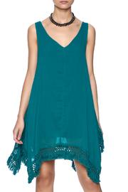  Teal Tassel Dress