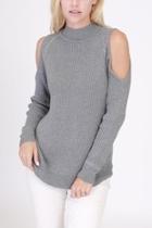  Cathy Cold Shoulder Sweater
