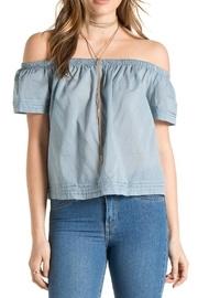  Pintuck Off Shoulder Top