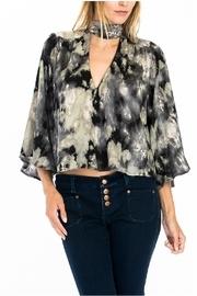  Print Choker Blouse