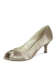  Taupe Satin Heel