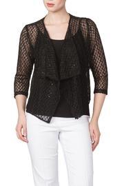 Black Crochet Bolero