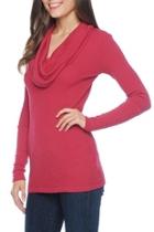  Thermal Cowl-neck Henley-top
