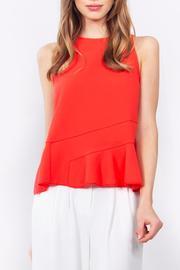  Red Peplum Top