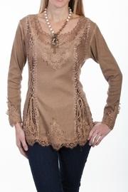  Lace Front Blouse