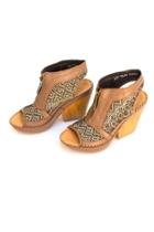  Camel Open-front-back Heel