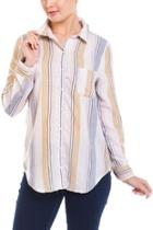  Stripped Button-down Shirt