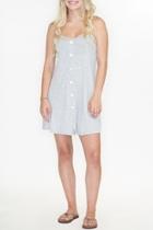  Faux Button Dress