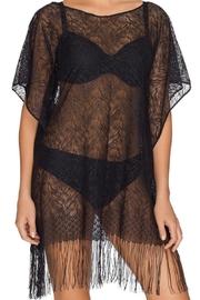  Sheer Fringe Tunic