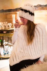  Rabbit Fur Poncho