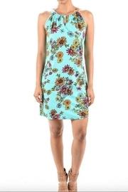  Print Keyhole Dress