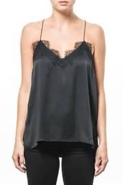  Racer Charmeuse Black Top