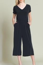  V-neck Cropped Jumpsuit