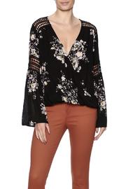 Printed Surplice Top