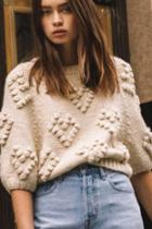  Cropped Pullover Sweater