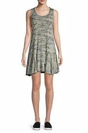  Camo Flutter-hem Dress