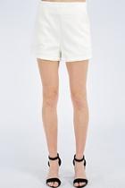  White Satin Shorts