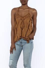  Suedette Sleeveless Top