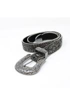 Crystal Encrusted Leather-belt