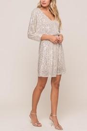  Silver Sequin Mini-dress